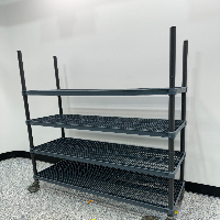 Metro 5' Plastic Portable Shelving Unit image 0